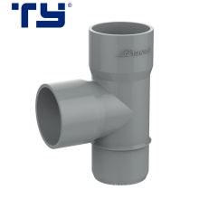 Plastic Pipe Fitting PVC DIN drainage fittings Spigot and Socket Flange Tee